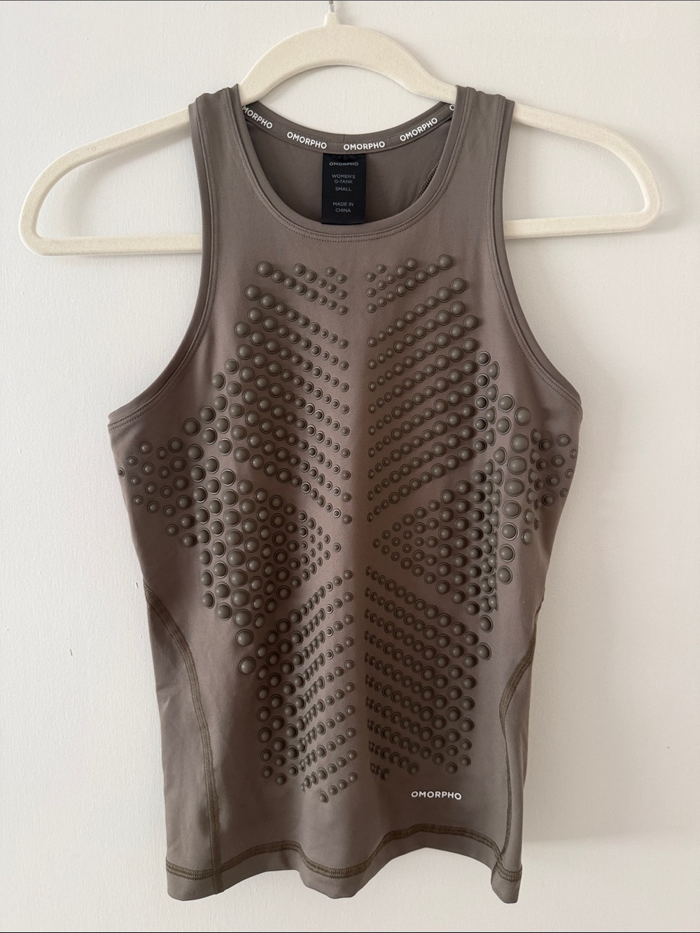 Omorpho Women's Brown Textured Sleeveless Tank Top